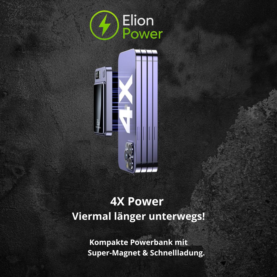 Elion Powerbank 22.5W - 10.000 mAH, USB-C & Lightning