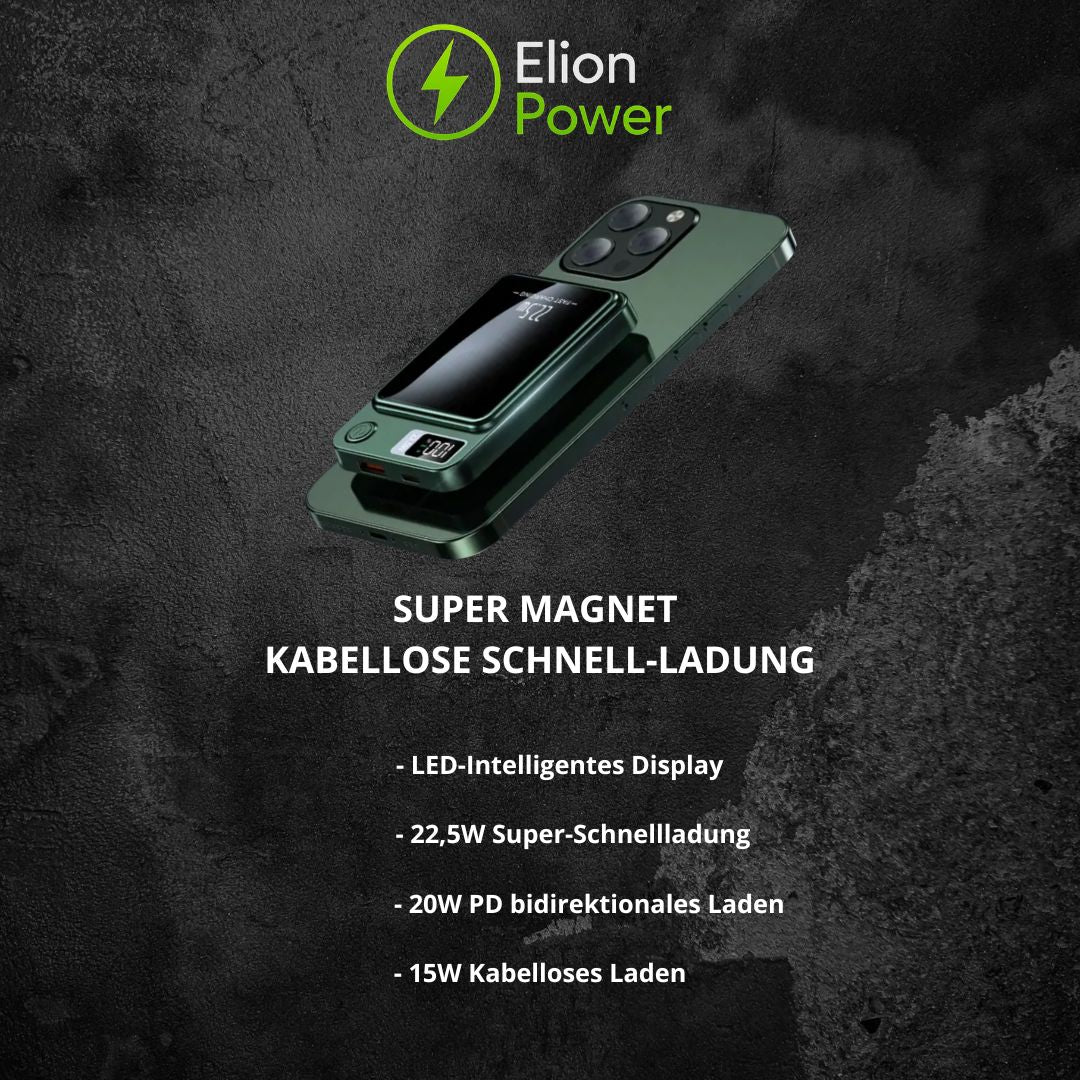 Elion Powerbank 22.5W - 10.000 mAH, USB-C & Lightning