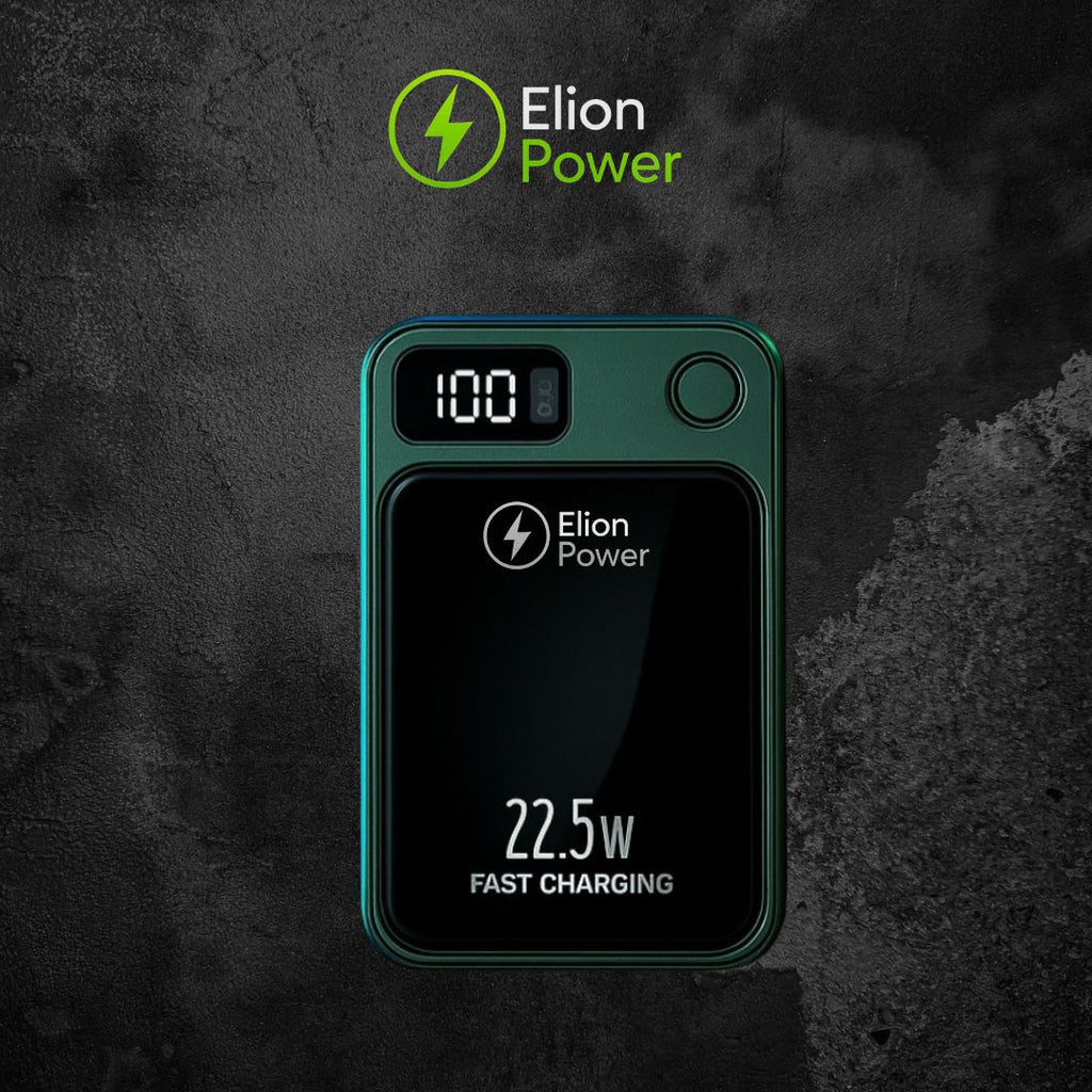 Elion Powerbank 22.5W – 10.000 mAh, USB-C & Lightning