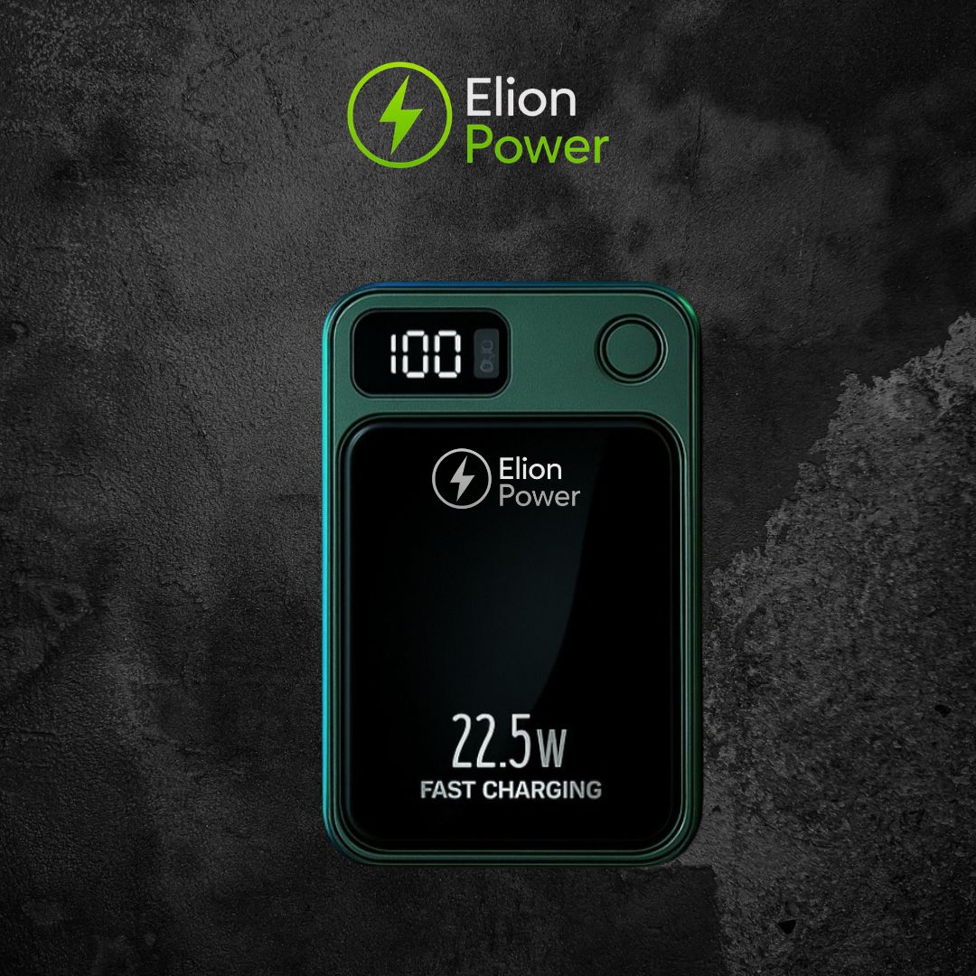 Elion Powerbank 22.5W – 10.000 mAh, USB-C & Lightning
