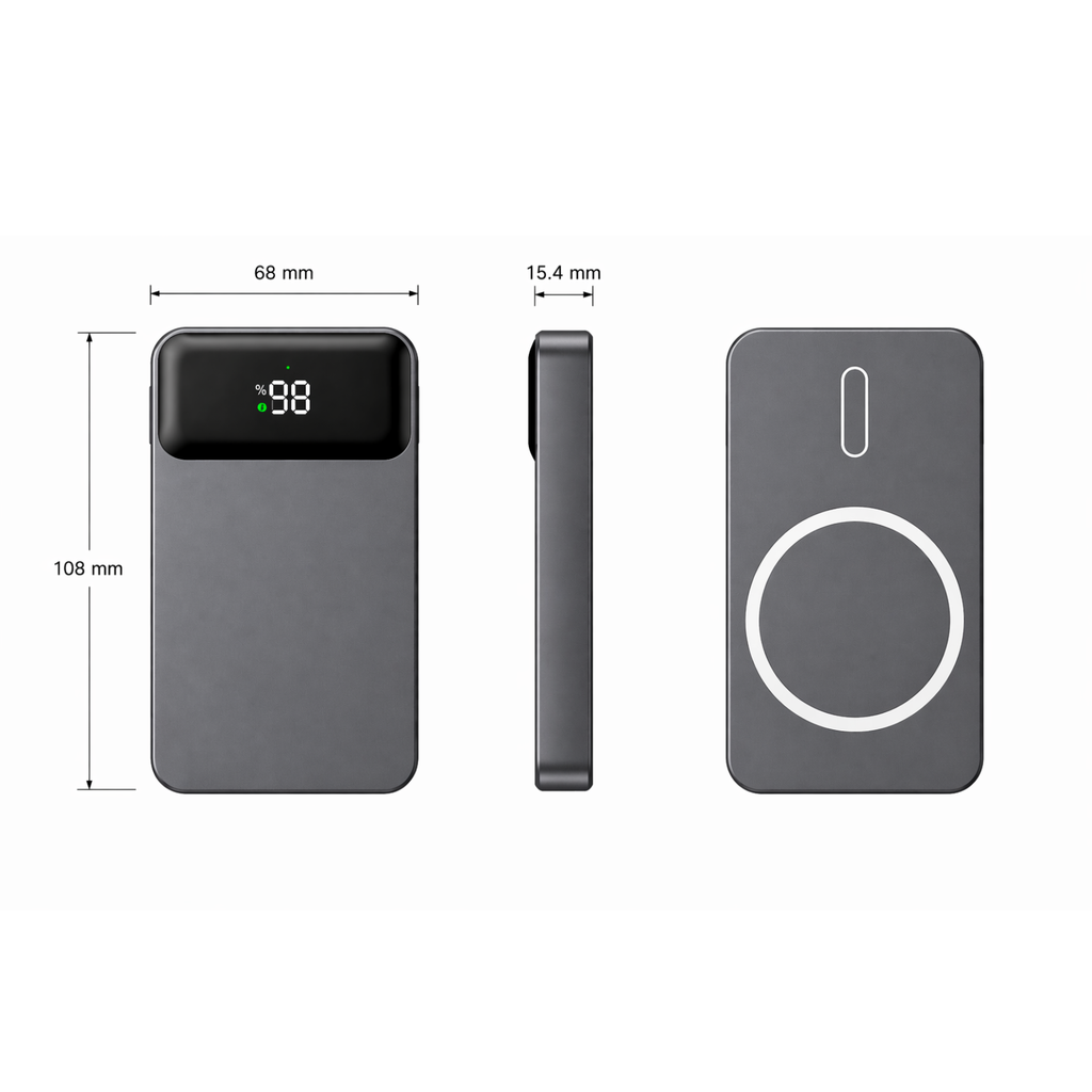 Elion Powerbank 22.5W – 10.000 mAh, USB-C & Lightning