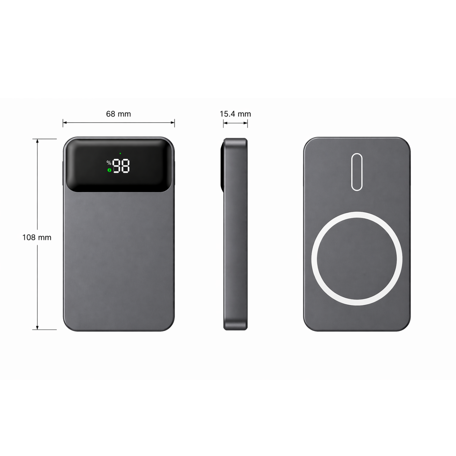 Elion Powerbank 22.5W – 10.000 mAh, USB-C & Lightning