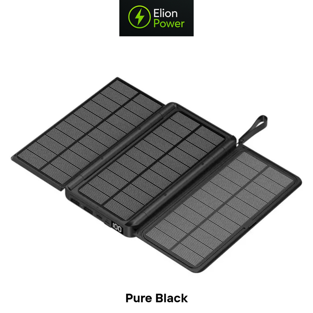 Elion Powerbank – Wireless Charging mit ausklappbarem Solarpanel