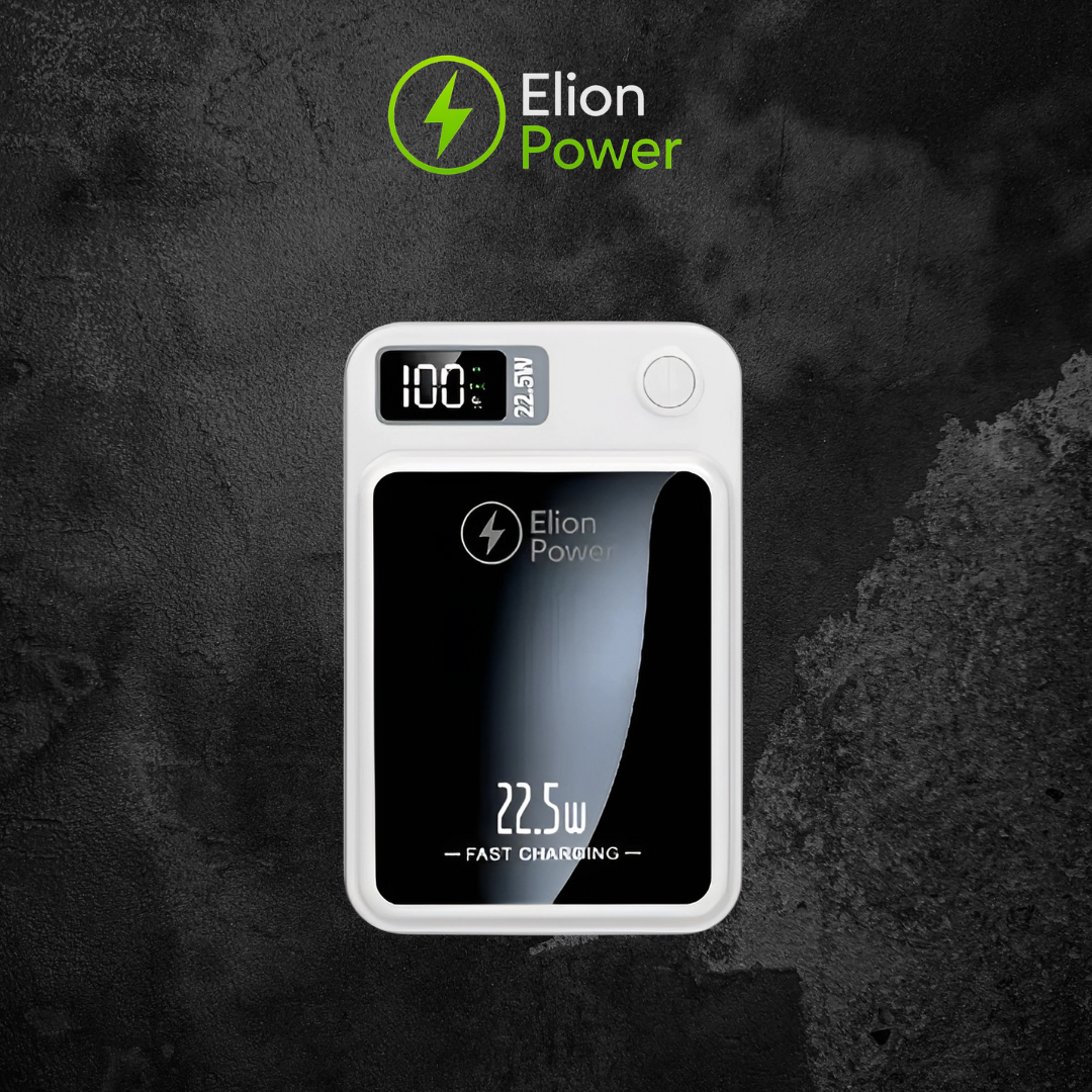 Elion Powerbank 22.5W – 10.000 mAh, USB-C & Lightning