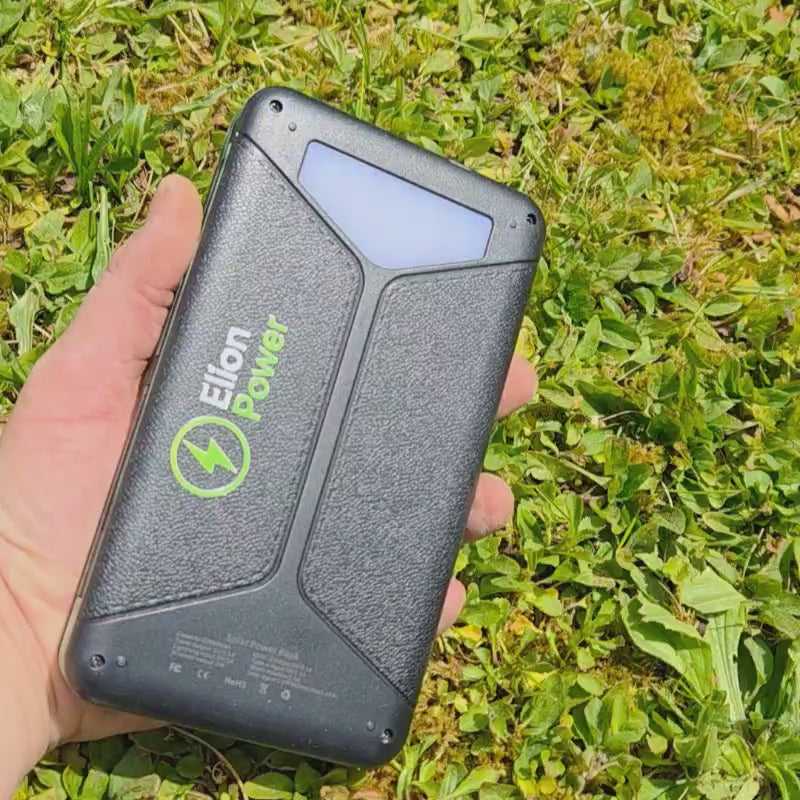 Elion Powerbank – Wireless Charging mit ausklappbarem Solarpanel