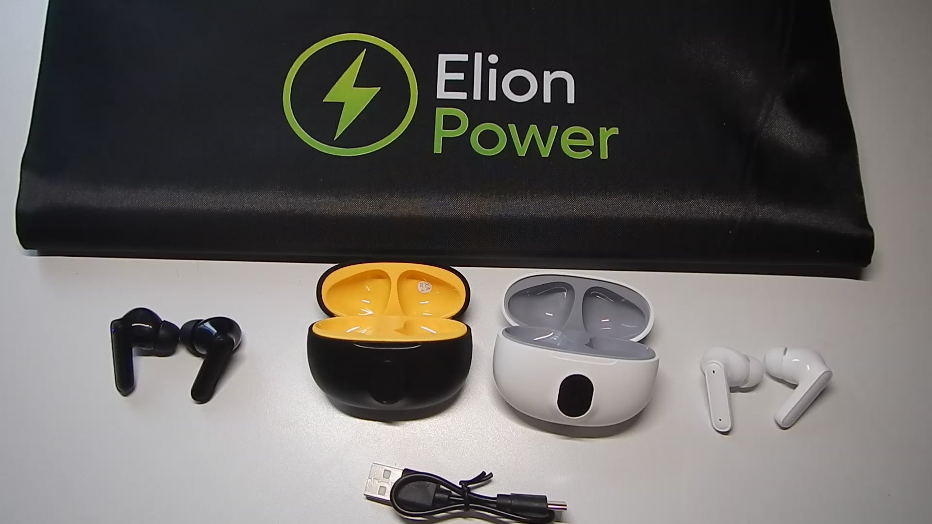 ElionPower AeroFit – TWS Bluetooth Sport-Kopfhörer mit ENC, LED-Ladecase & USB-C