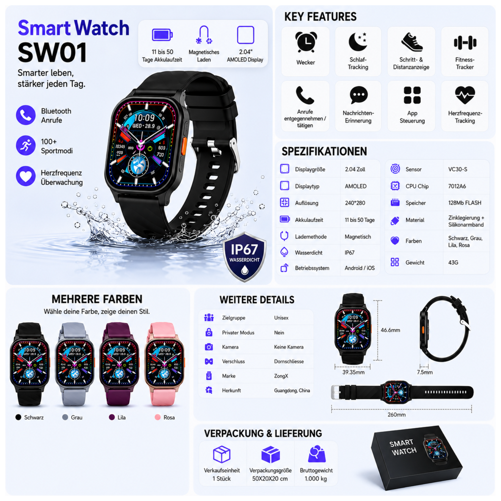 Aurex SmartWatch SW01