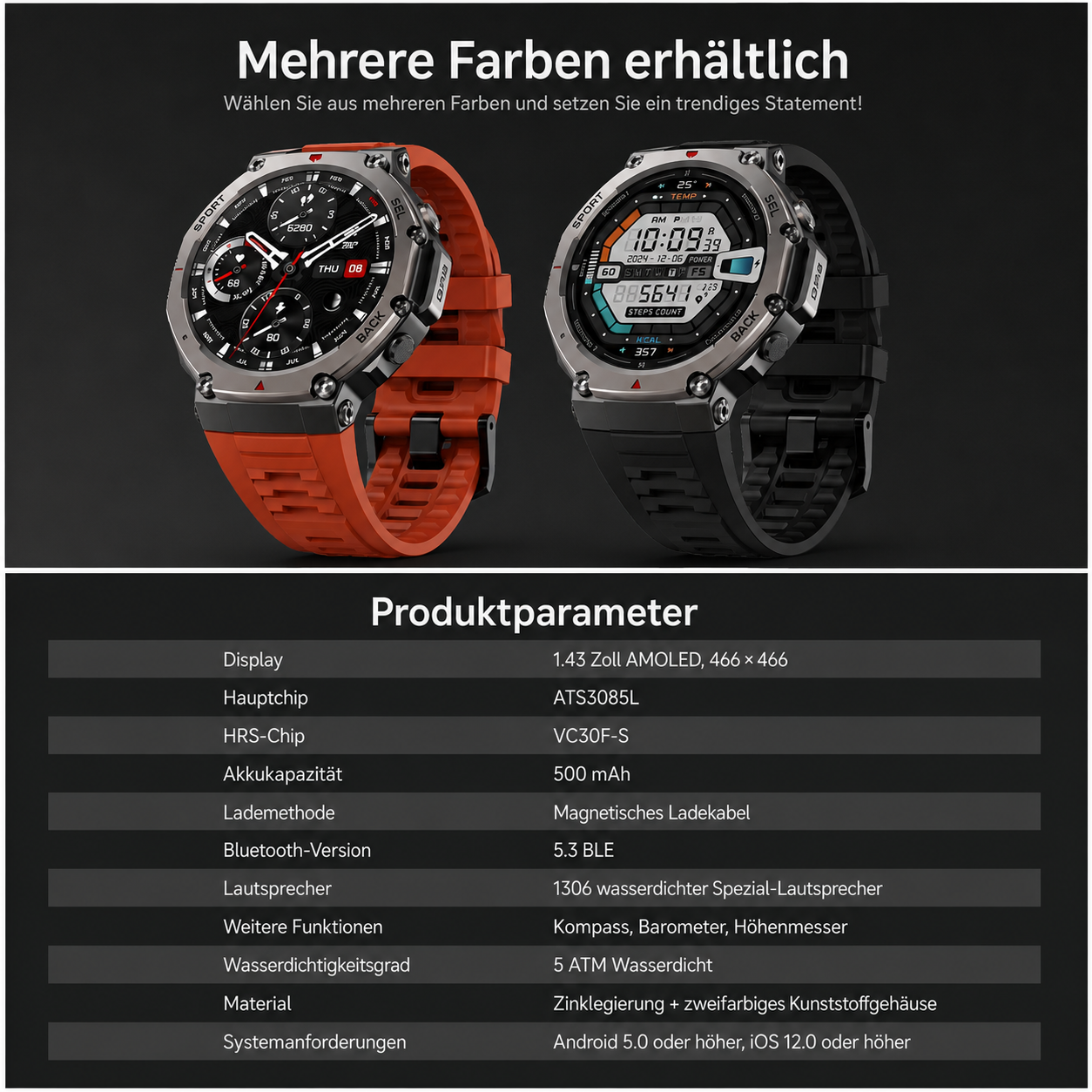 Neue DM58 GPS Sport Uhren Smart Watch