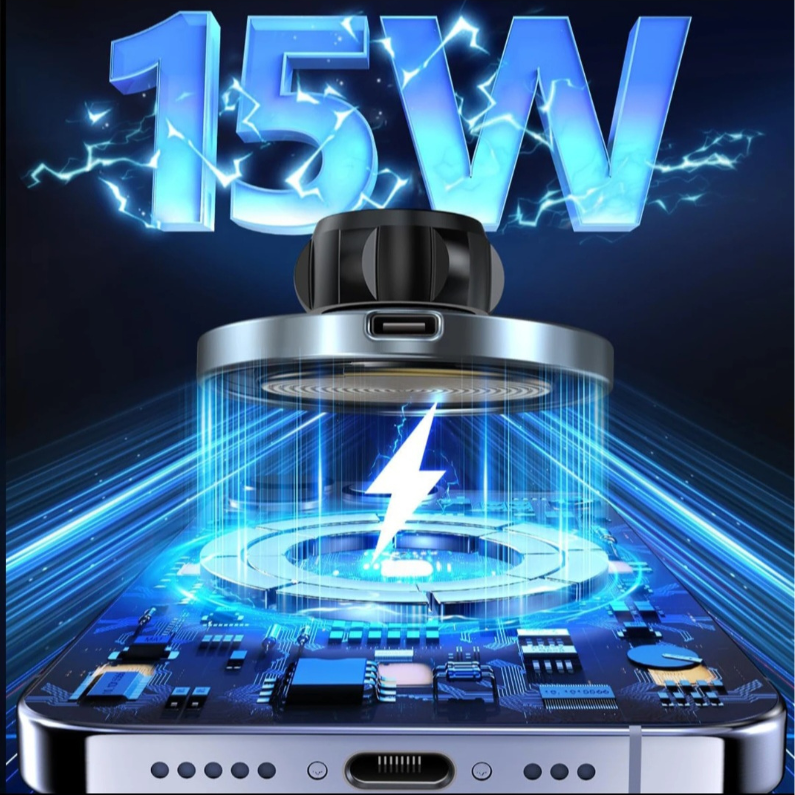 Magnetische Auto-Handyhalterung mit 15W Ladefunktion